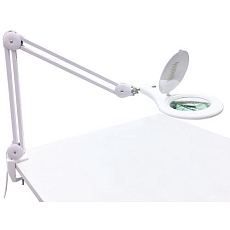 LED laboratorní lampa Manutan Expert Balance s kruhovou lupou, 9 W