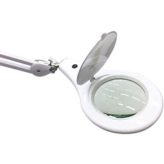 LED laboratorní lampa Manutan Expert Balance s kruhovou lupou, 9 W