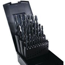 Sada laminovaných vrtáků do kovu Manutan Expert, 25 ks, průměr 1 - 13 mm