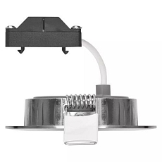 LED bodové svítidlo Emos Simmi, stříbrné, 5 W, neutrální bílá