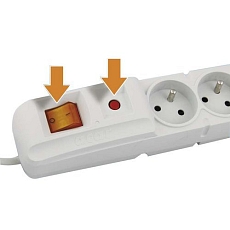 Prodlužovací kabely s přepěťovou ochranou Emos, 5 zásuvek, 5 m