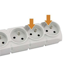 Prodlužovací kabely s přepěťovou ochranou Emos, 5 zásuvek, 5 m