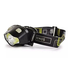 COB LED + LED čelovka P3536, 220 lm, 100 m, 3× AAA