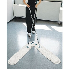 Dvojitý bavlněný plochý mop, 100 cm -  Manutan Expert Boom