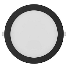 LED vestavné svítidlo Emos NEXXO, kruhové, 18 W, se změnou CCT, černé