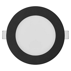 LED vestavné svítidlo Emos NEXXO, kruhové, 7 W, se změnou CCT, černé