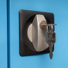 Kovová dílenská skříň, 195 x 95 x 50 cm