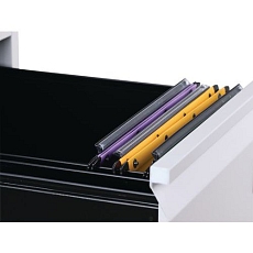 Jednořadá kovová kartotéka A4 Manutan Expert Kuch, 4 zásuvky, antracit