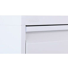 Jednořadá kovová kartotéka A4 Manutan Expert Kuch, 4 zásuvky, antracit