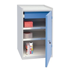 Dílenská skříň na nářadí, 91,5 x 53,3 x 50 cm, šedá/šedá - Manutan Expert