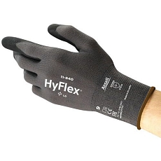 Nylonové rukavice Ansell HyFlex® 11-840 polomáčené v nitrilu, 12 párů, vel. 7