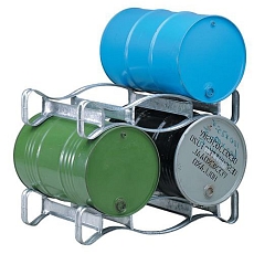 Kovový stojan na sudy 200 l, 2 sudy