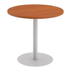 Kruhový konferenční stůl Abonent, 80 x 75 cm, dezén třešeň Oxford