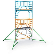 Pojízdné hliníkové lešení Zarges PaxTower S-PLUS 1T, vel. 4