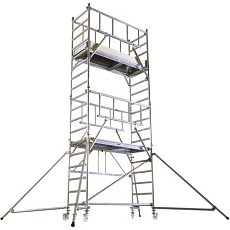 Pojízdné hliníkové lešení Zarges PaxTower S-PLUS 1T, vel. 4