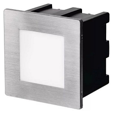 LED orientační vestavné svítidlo AMAL 80×80, 1,5W neutrální bílá, IP65