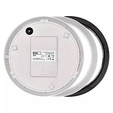 LED přisazené svítidlo ZURI s pohyblivým čidlem, kruhové, černá/bílá, 14W teplá bílá