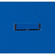 Svařovaná šatní skříň Philip, 15 boxů, cylindrický zámek, šedá/modrá