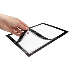 Informační rámečky Magnetoplan Magnetofix A5, magnetické, samolepicí, černé