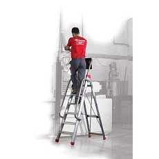 Hliníkové schůdky Invisible, 8 stupňů