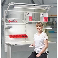 Osvětlení k dílenským stolům Treston, 43 cm