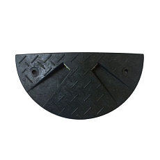 Zpomalovací práh, koncový díl, 3 x 21,5 x 43 cm, černý