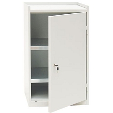 Dílenská skříň na nářadí Manutan Expert, 91,5 x 53,3 x 50 cm, šedá/modrá