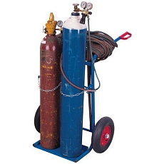 Rudl RU209 na 2 svařovací láhve, do 200 kg, s nafukovacími koly, modrý