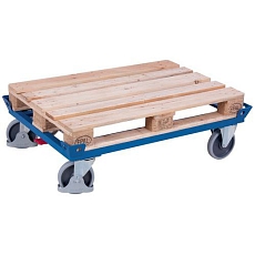 Transportní plošina na palety, do 500 kg, 127 x 87 x 35 cm, modrá