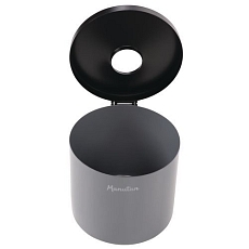 Nástěnný popelník Manutan Expert Round, černý