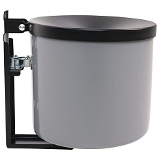 Nástěnný popelník Manutan Expert Round, černý