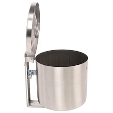 Nástěnný popelník Manutan Expert Round, stříbrný