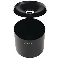 Nástěnný popelník Manutan Expert Round, černý