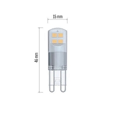 LED žárovka Classic JC, patice G9, 1,9 W, teplá bílá