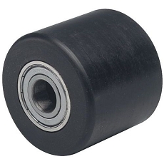 Paletový vozík Manutan Expert, do 2000 kg, gumová řídicí kola