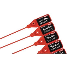 Univerzální bezpečnostní plastová plomba, modrá -  Manutan Expert