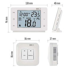 Pokojový WiFi GoSmart termostat P56211, programovatelný, bezdrátový