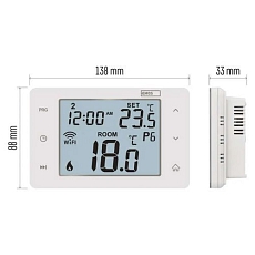 Pokojový WiFi GoSmart termostat P56201, programovatelný, drátový