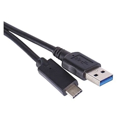 Rychlonabíjecí a datový kabel, USB-A 3.0/USB-C 3.1, Quick Charge, 1 m, černý