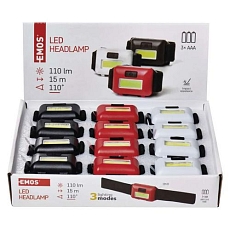 Sada COB LED čelovek Emos P3538, dosvit 15 m