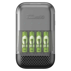 Nabíječka baterií GP Charge 10 S491 + 4 x AA, ultra-rychlá