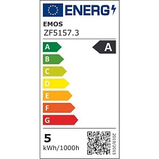 LED žárovka Filament A60, patice E27, 5 W, teplá bílá, 3 ks