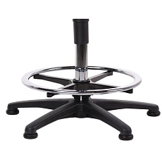 Dílenská židle Bimos Assis s podnožkou a kluzáky