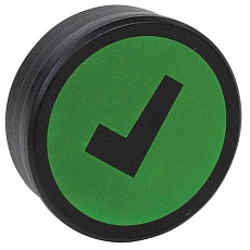 Kulatý magnet s háčkem Smit Visual, červený