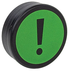 Kulatý magnet s vykřičníkem Smit Visual, červený