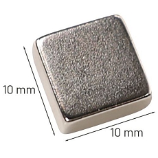 Silné magnety, čtvercové, 6 ks