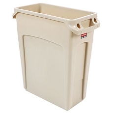 Odpadkový koš Slim Jim s ventilačními kanály 60 l béžový