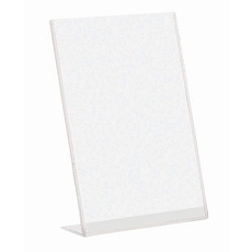 Plexi stojánek na letáky Manutan Expert, typ L na výšku, A6