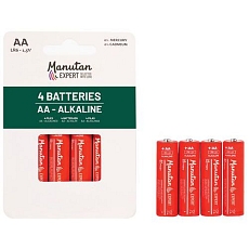 Alkalická baterie Manutan Expert AA (LR06), 4 ks