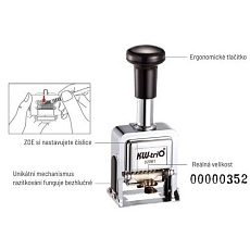 Automatické číslovací razítko KW-trio 20800, 8místné